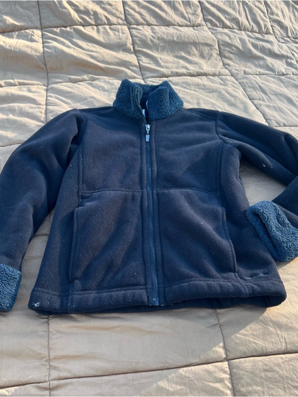 Patagonia Synchilla Windzone Black/Gray Fleece Lined Jacket Size XS